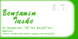 benjamin tuske business card